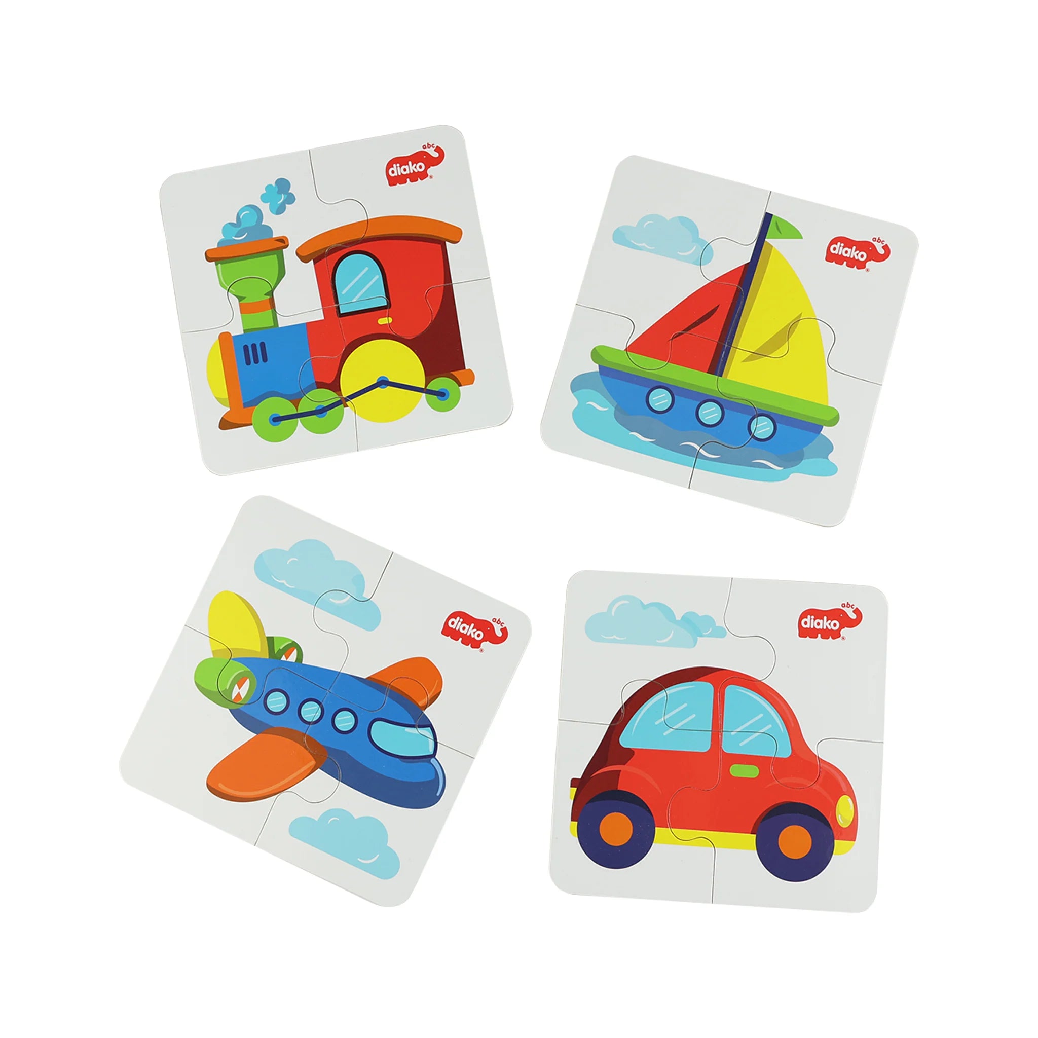 Rompecabezas 4x4 Transportes