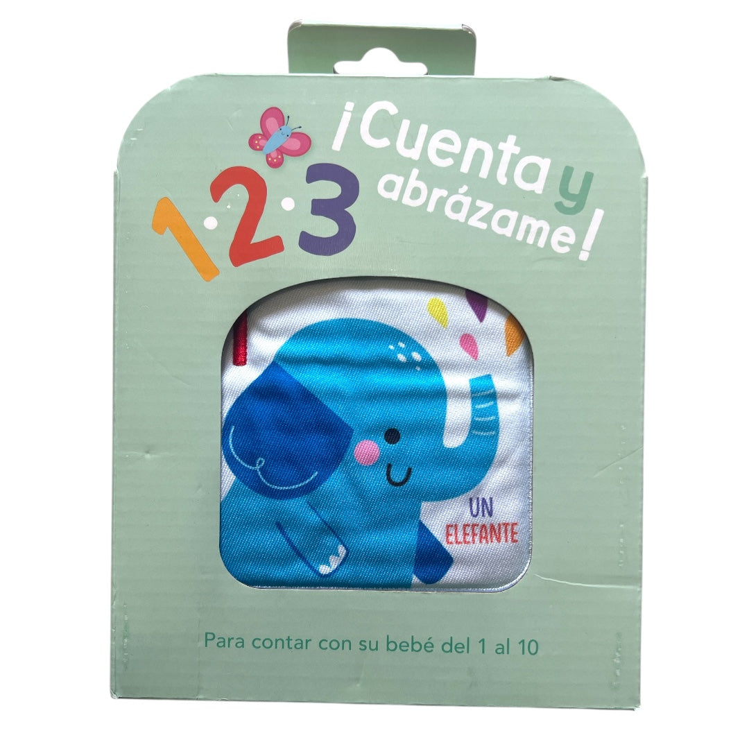 Un Elefante - Cuenta y Abrázame 1, 2 ,3  - Libro de Tela