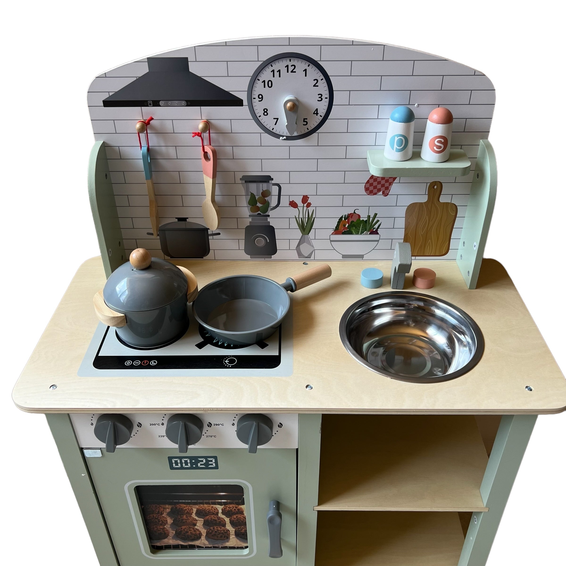 COCINA CONTEMPORANEA VERDE - TOOKY TOY