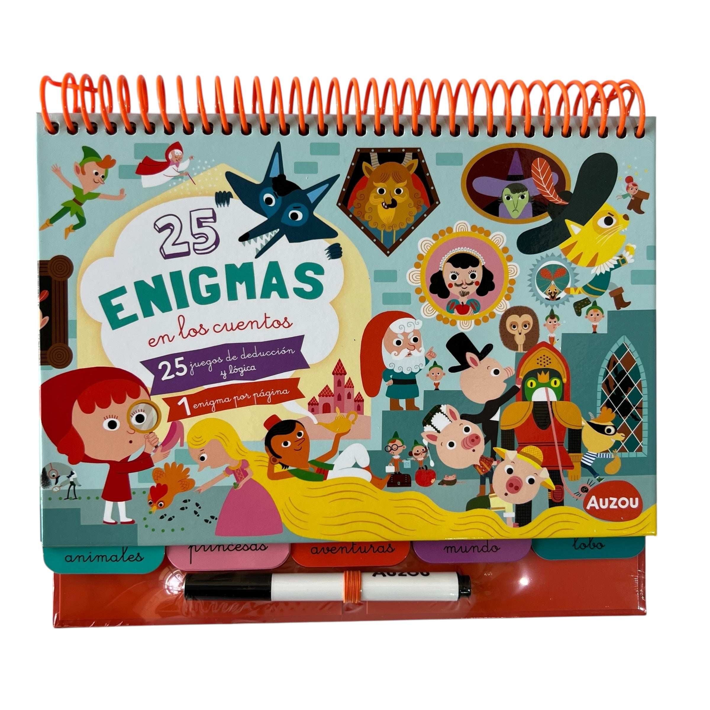 Libro borrable - 25 enigmas en los cuentos