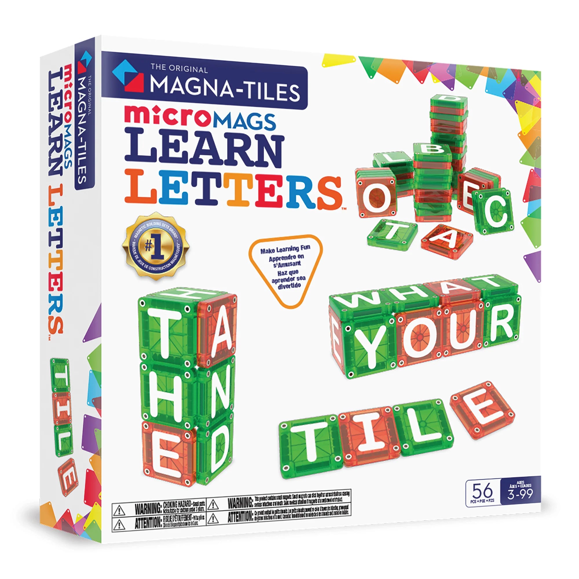 Magna-Tiles microMAGS – Aprende las Letras