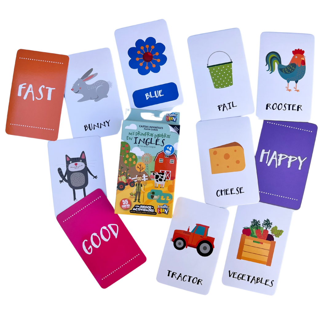 Mis Primeras Palabras en Inglés - Flash Cards School Fun