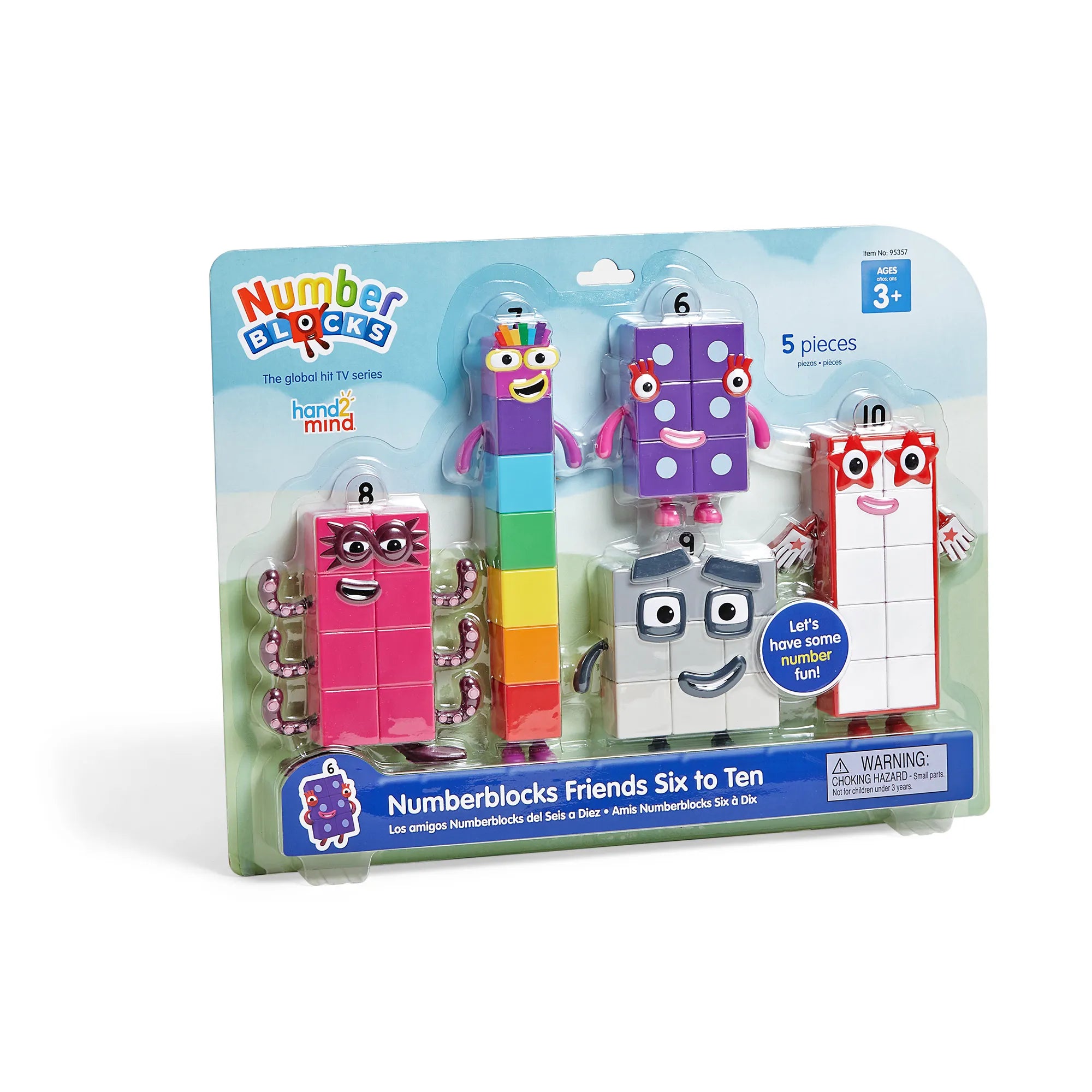 Numberblocks amigos de seis a diez