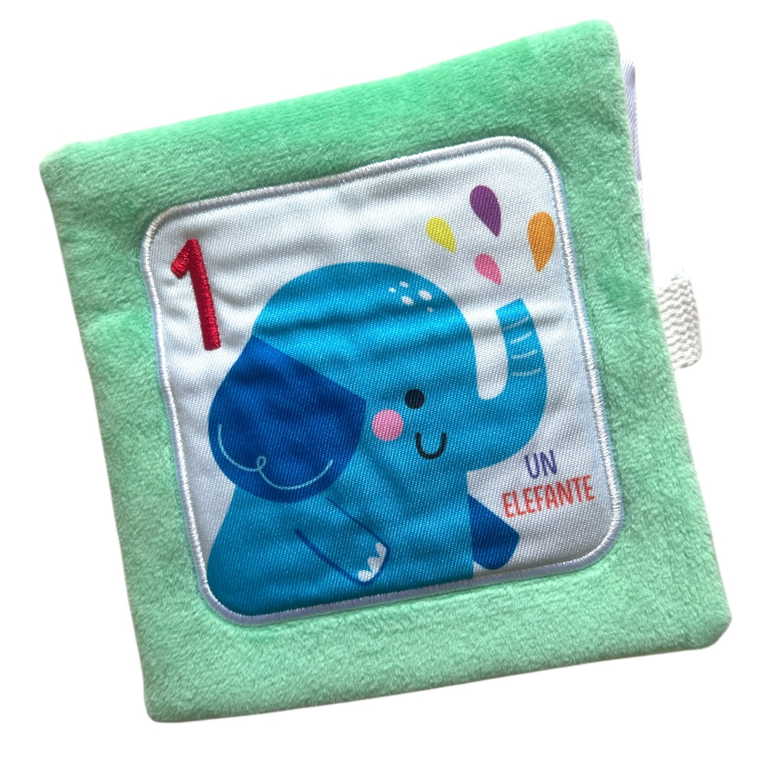 Un Elefante - Cuenta y Abrázame 1, 2 ,3  - Libro de Tela