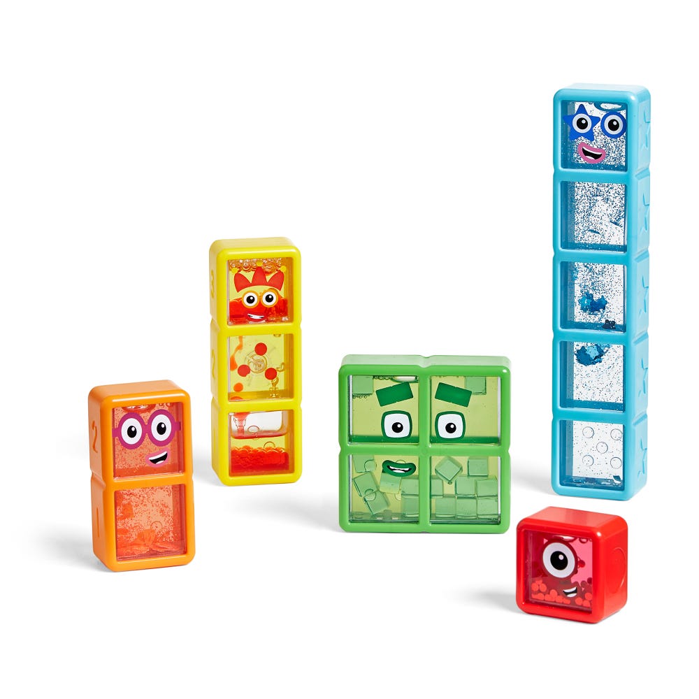 Botellas sensoriales - Numberblocks