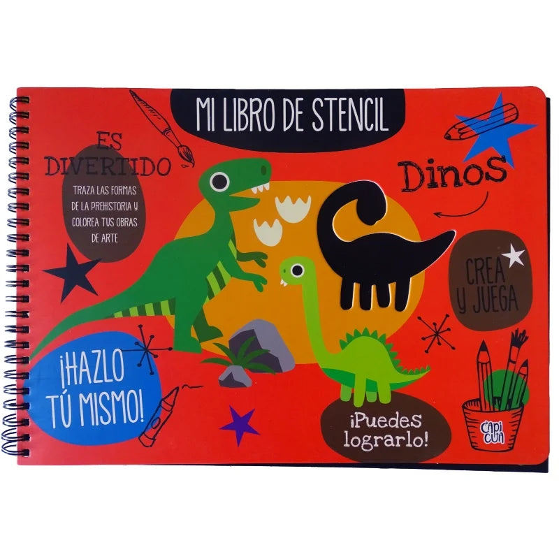 Mi libro de stencil Dinosaurios