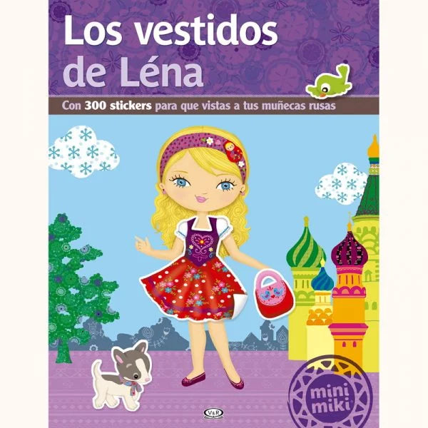 Libro con stickers - Los vestidos de Lena