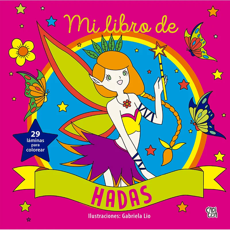 Libro gigante para colorear - Hadas