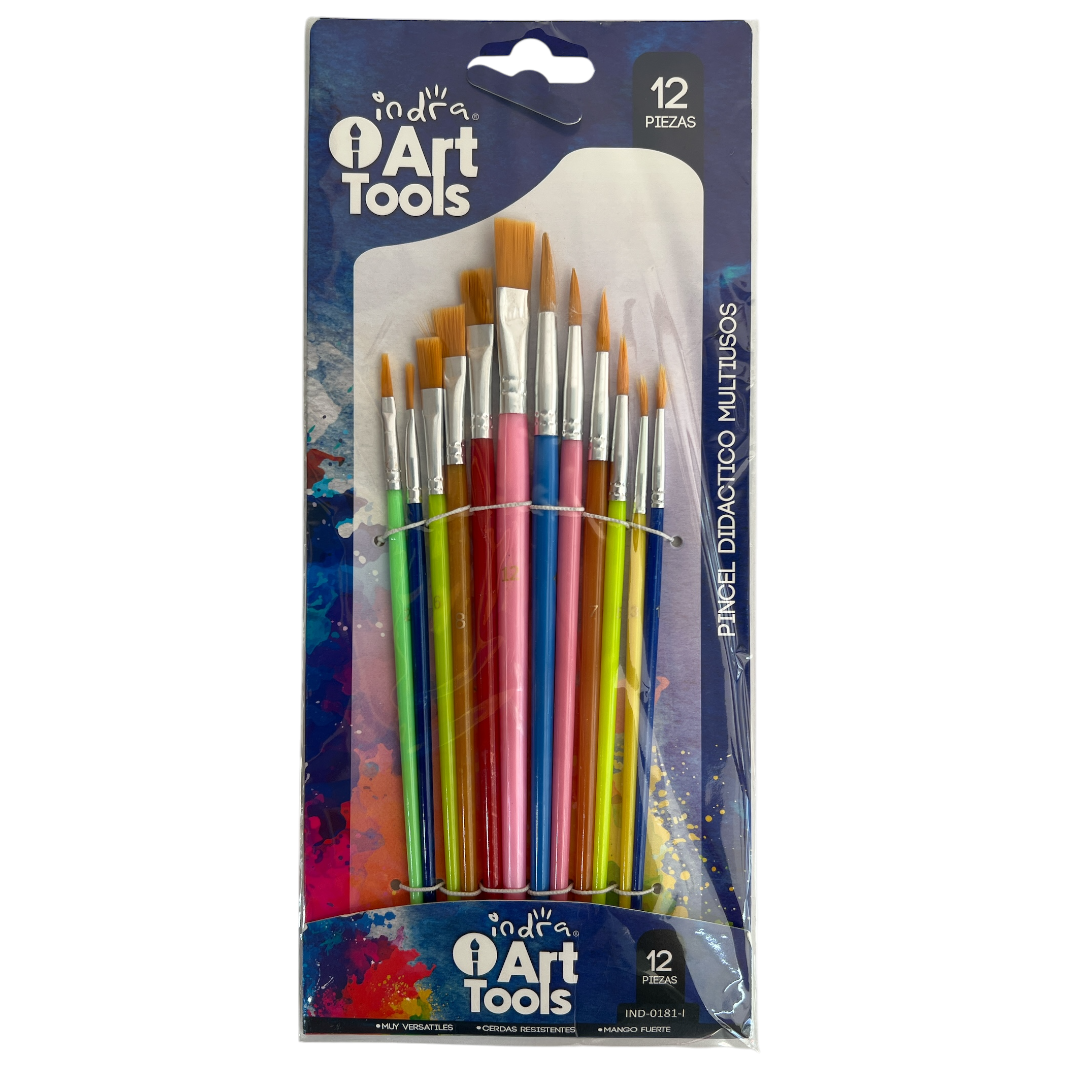 Set de 12 pinceles mixtos ART TOOLS