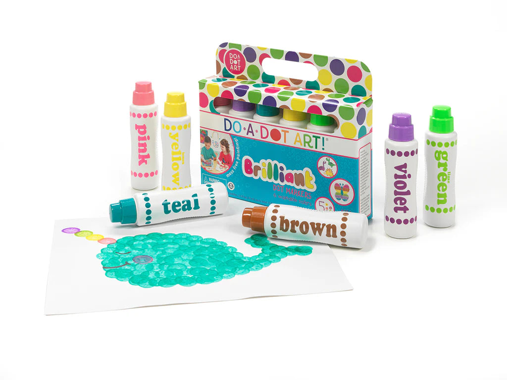 Marcadores de puntos brillantes en paquete de 6 - DO A DOT Brilliant dot markers