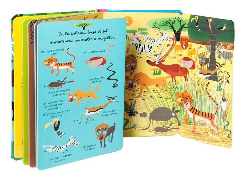 Busca y Encuentra Los Animales Escenas Desplegables