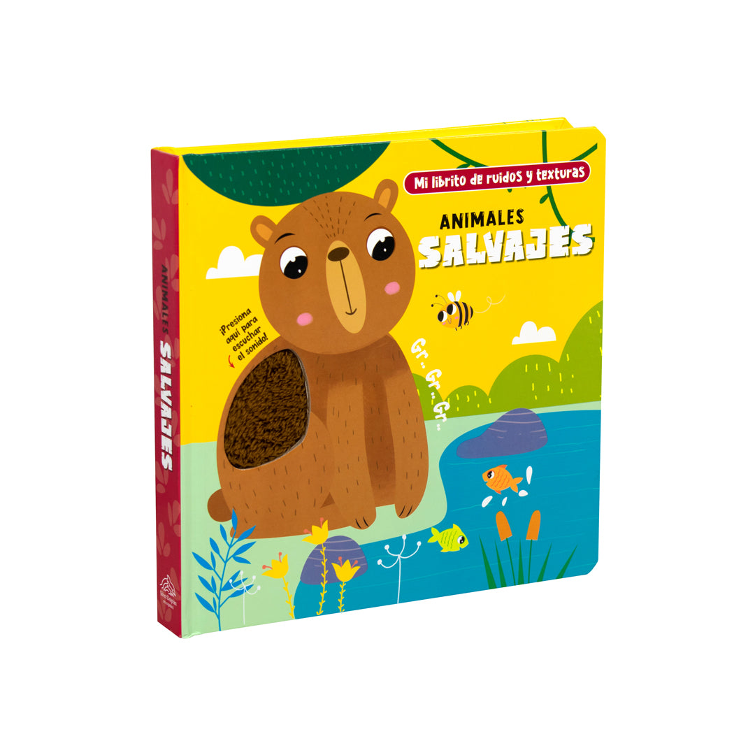Mi Librito de ruidos y texturas: Animales Salvajes