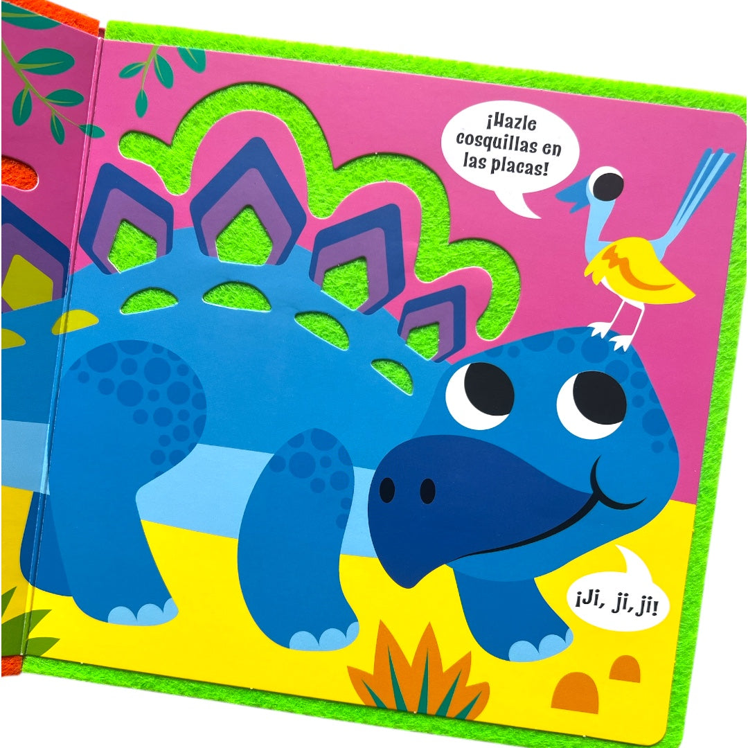 Hazle Cosquillas al Dinosaurio - Cuento para bebés con Textura
