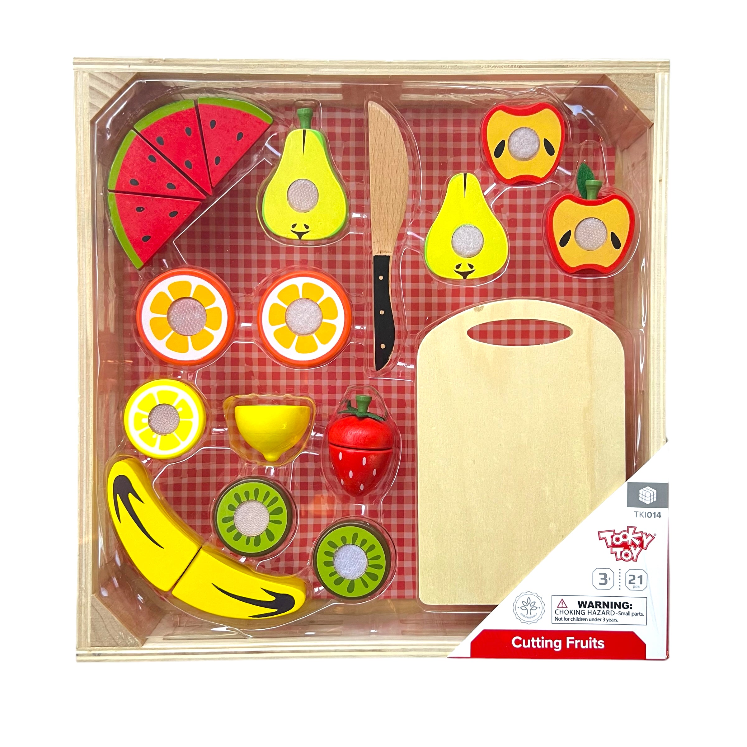 CAJA DE FRUTAS PARA CORTAR - CUTTING FRUITS - TOOKY TOY