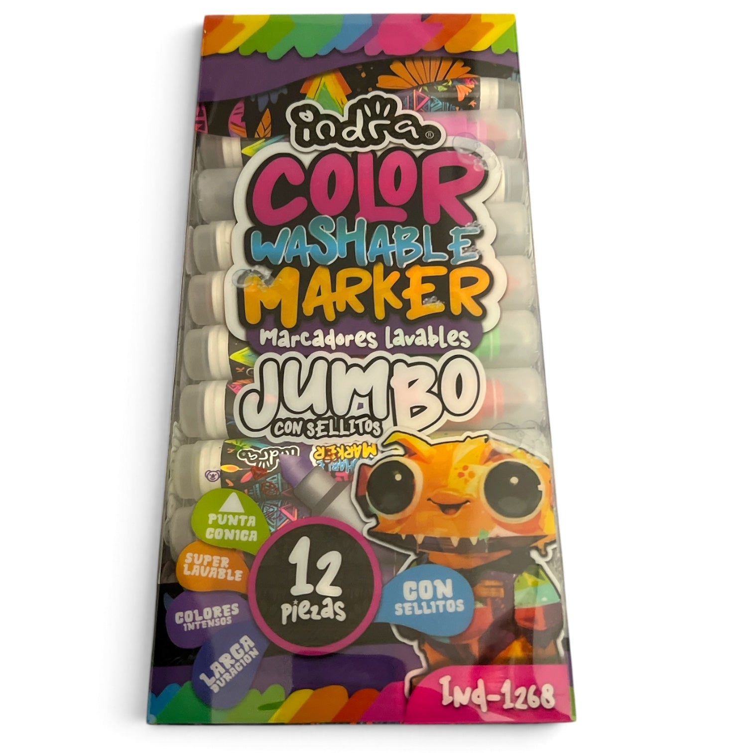 Marcadores Lavables Jumbo con Sellitos - Color Washable Marker