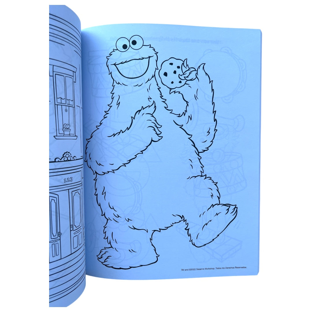 Libro gigante de colorear y actividades - Plaza Sesamo TODOS PODEMOS