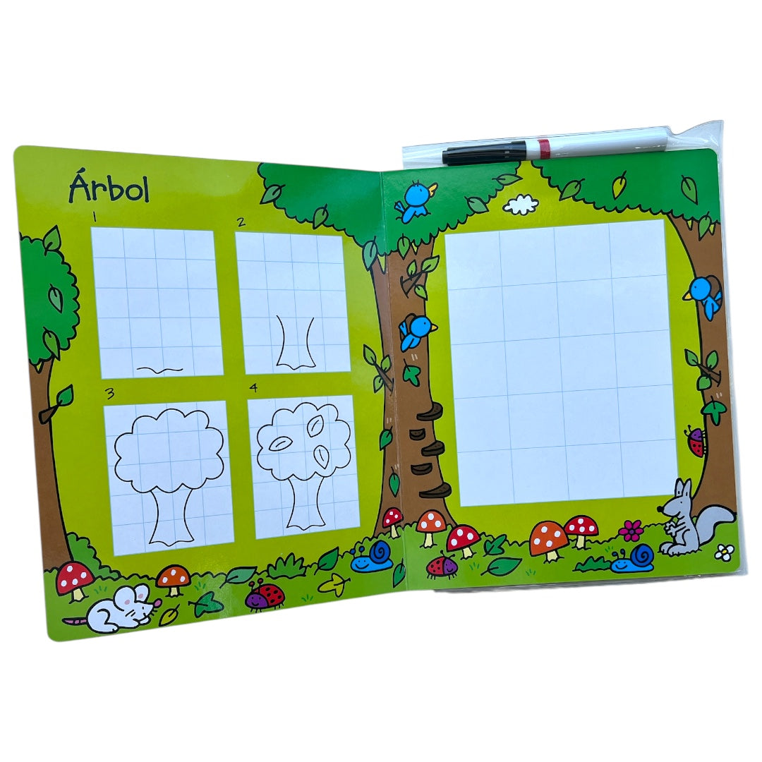Libro borrable para dibujar - Ya se dibujar! El parque