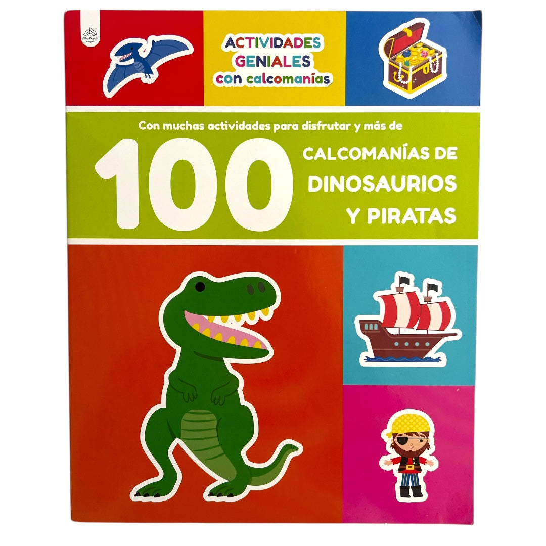 DINOSAURIOS Y PIRATAS 100 CALCOMANIAS DIVERTIDAS