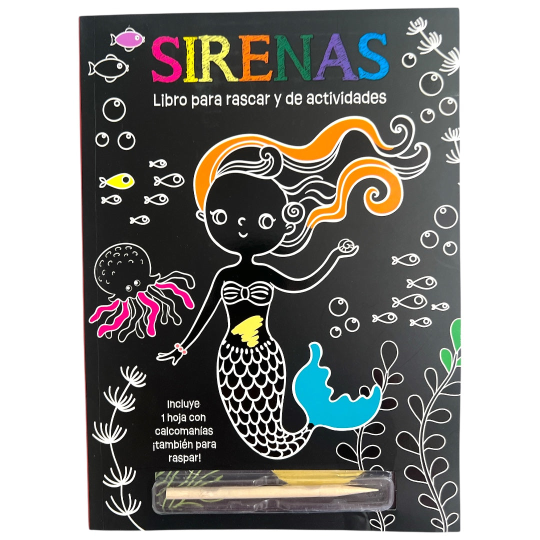 Sirenas - Libro para rascar y actividades