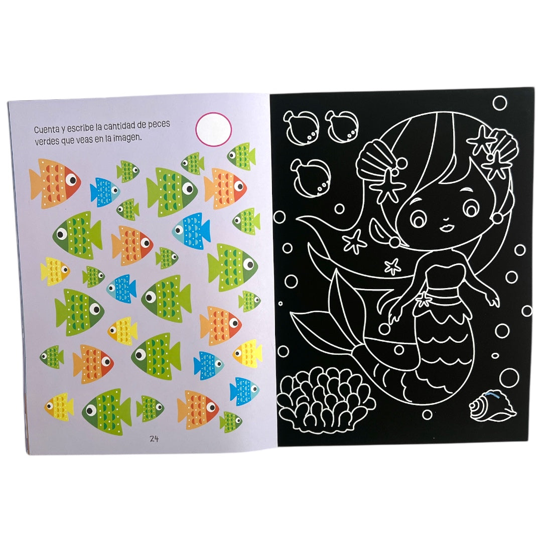 Sirenas - Libro para rascar y actividades
