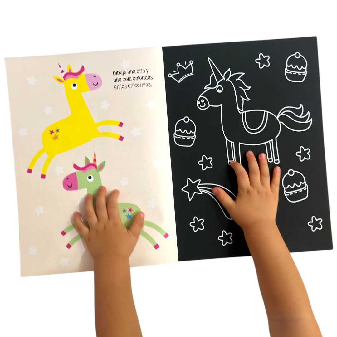 Unicornios - Libro para rascar y actividades