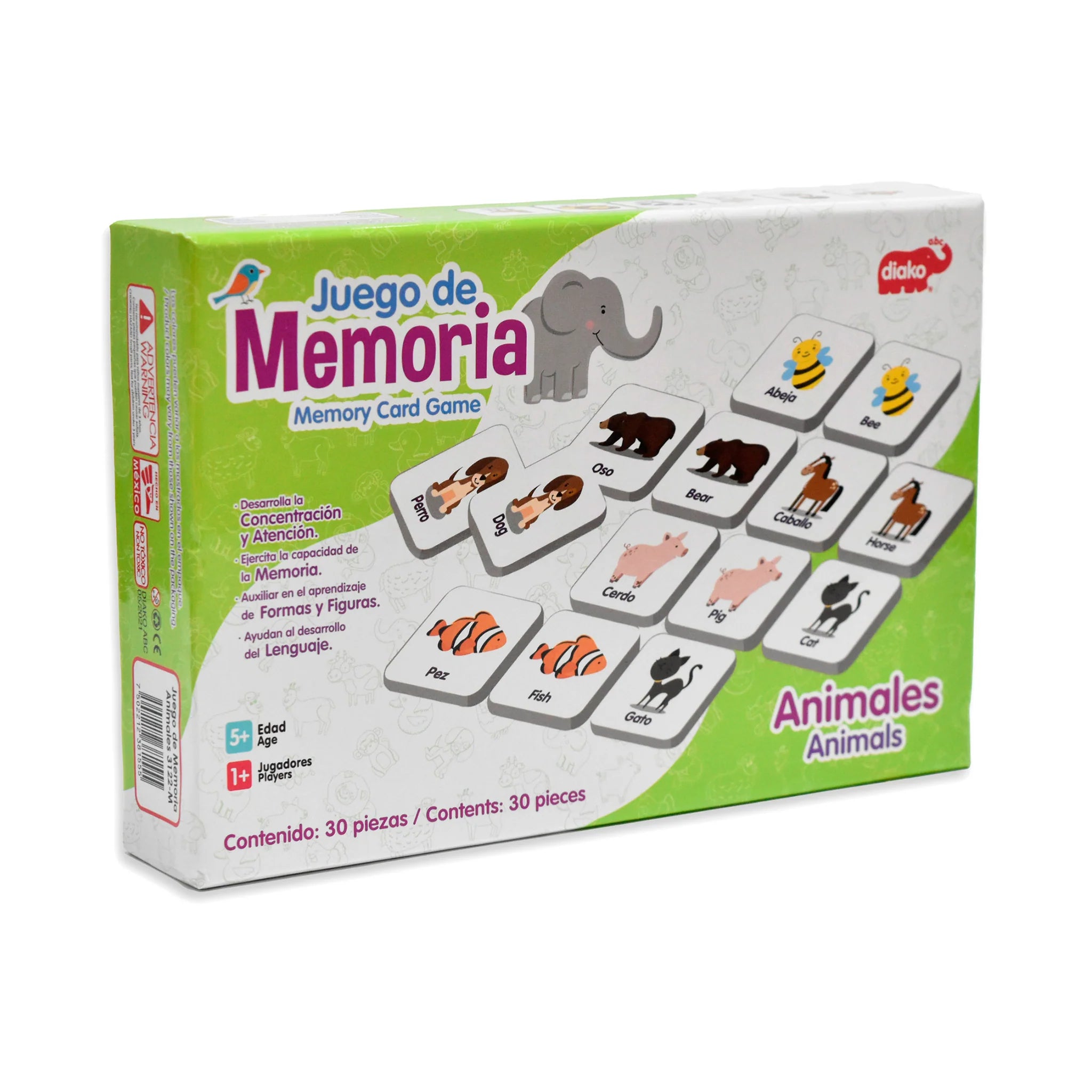 Juego de memoria Animales