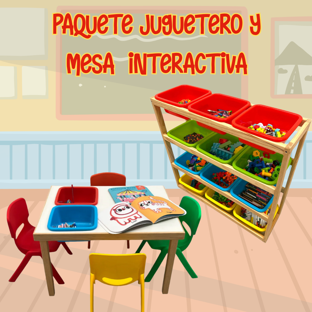 Promoción Mesa Interactiva y Juguetero