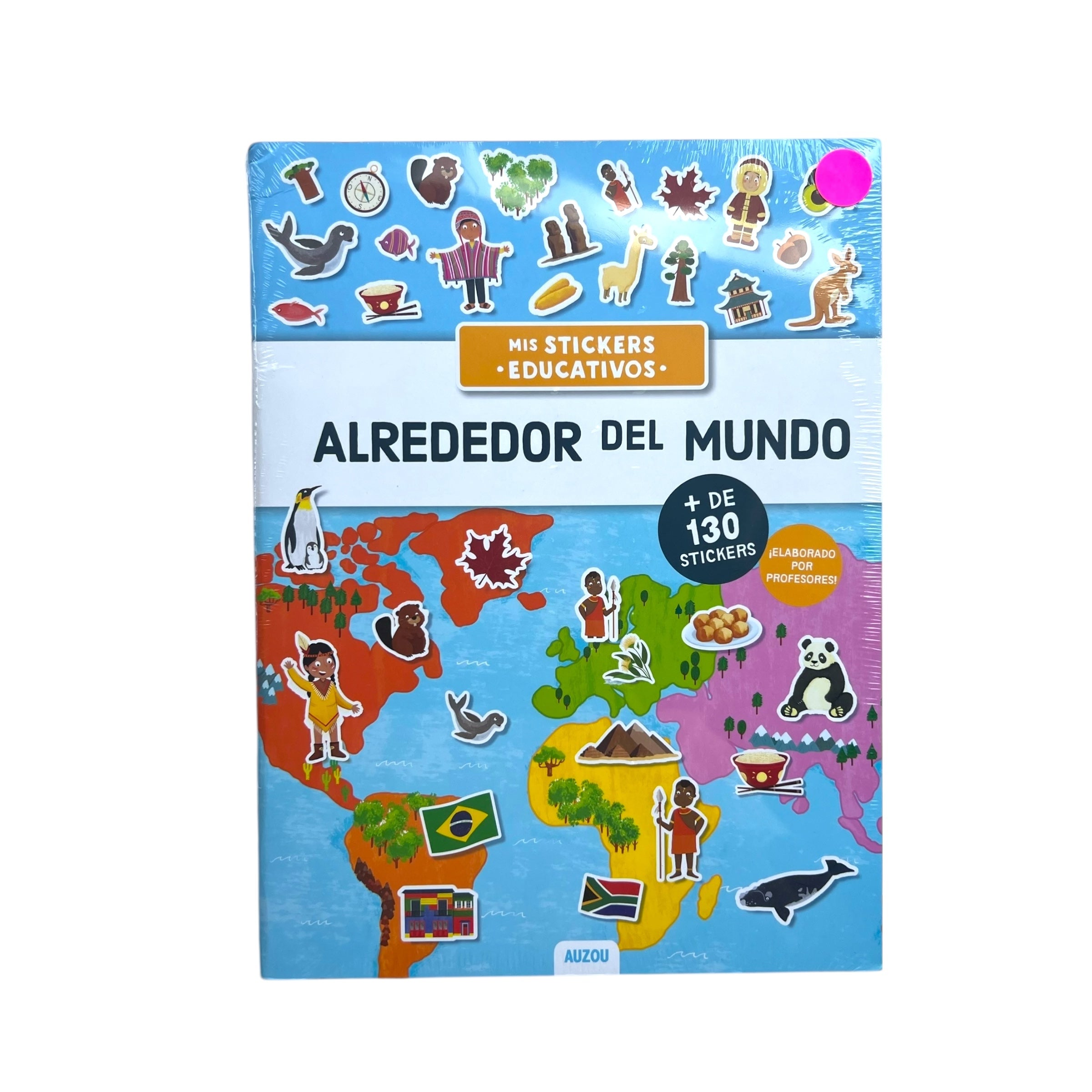 Stickers educativos - Alrededor del mundo