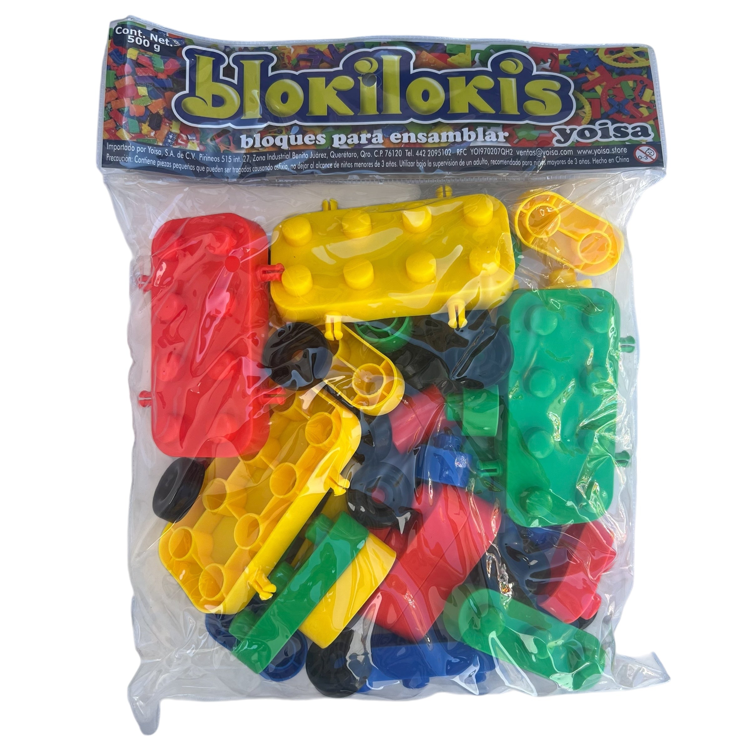 Material de ensamble - Bloque alargado con llantas