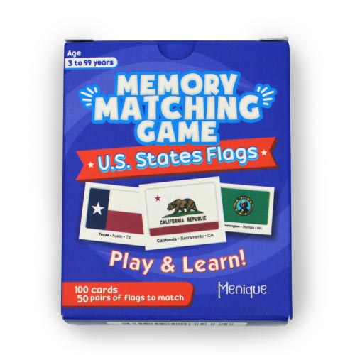 U.S. States Flags - Juego de memoria en inglés