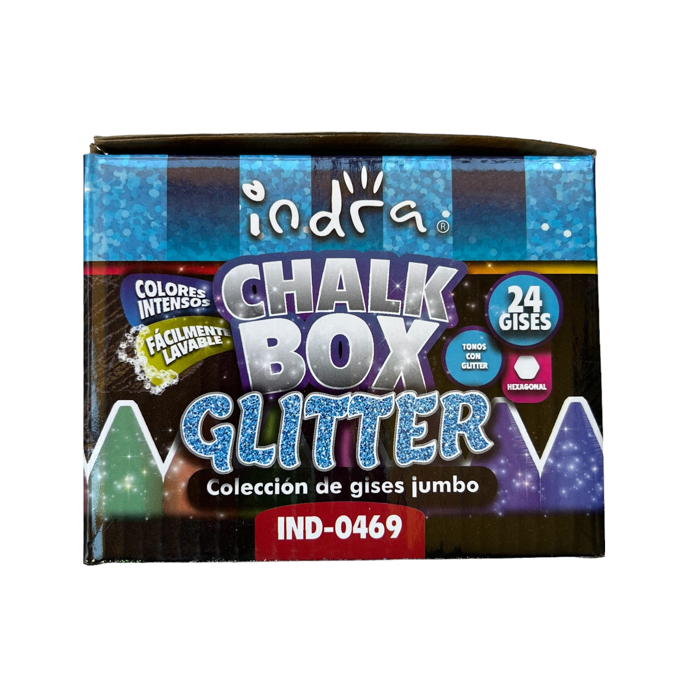 Gis Glitter JUMBO 24 piezas