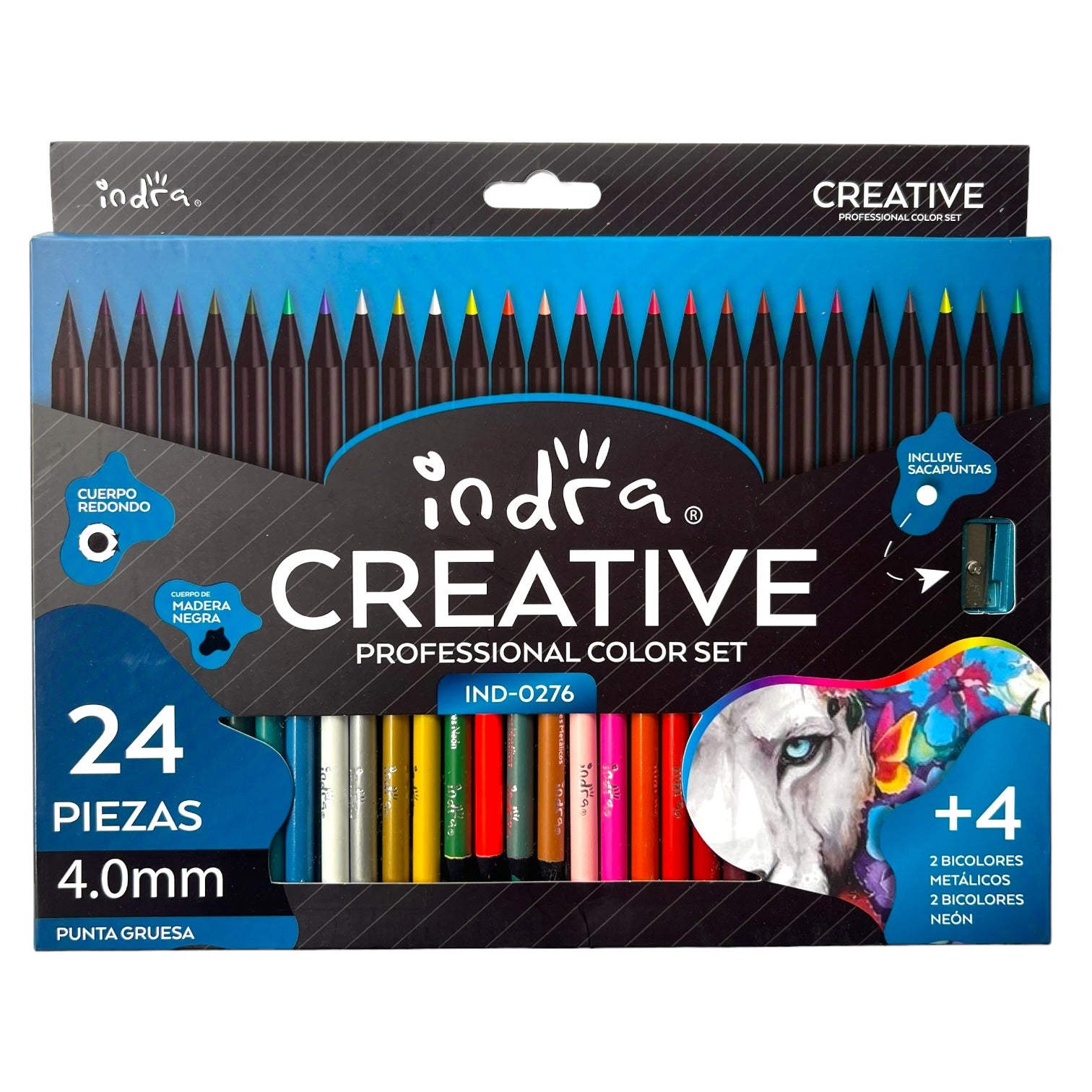 Colores Profesionales Creative  24 piezas -INDRA