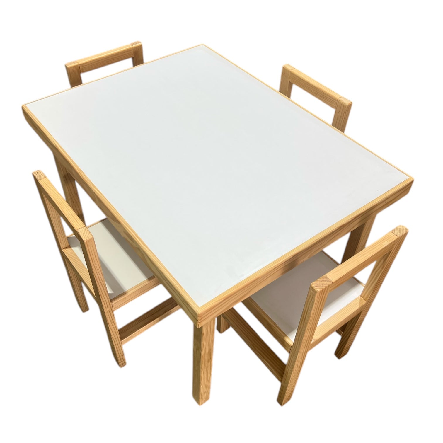Conjunto Mesa Infantil Ékole con 4 Sillas de Madera