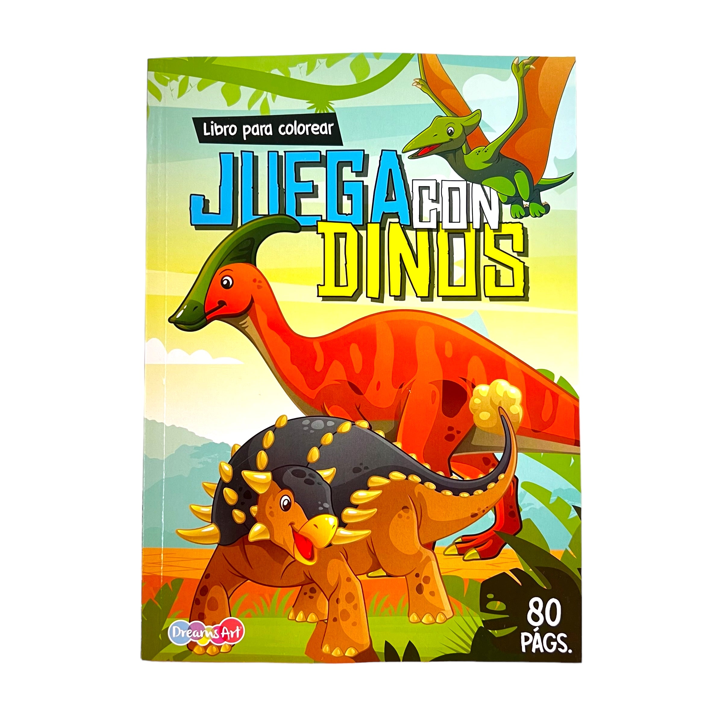 Libro para colorear Juega con Dinos