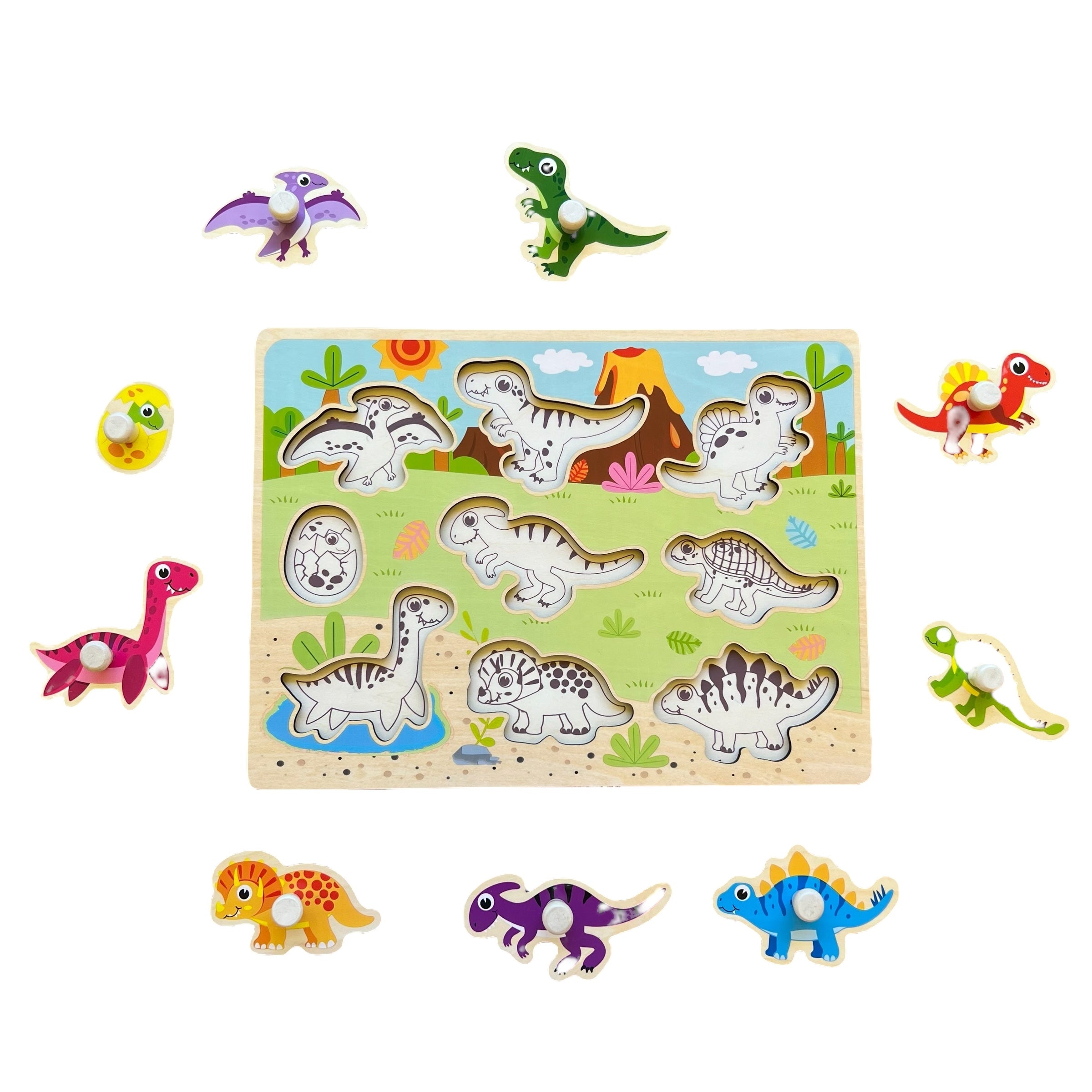 ROMPECABEZAS DE PIJAS DINOSAURIOS - TOOKY TOY