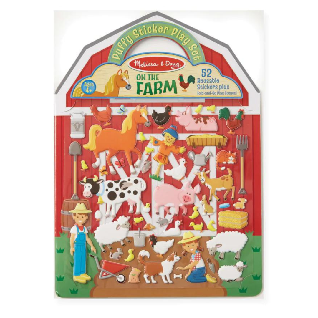  Álbum pequeño de pegatinas reutilizable Sticker Farm serie  original para coleccionar stickers, con 30 stickers 3D para empezar la  colección (tamaño de viaje de 7.5 pulgadas por 7 pulgadas) : Juguetes y  Juegos