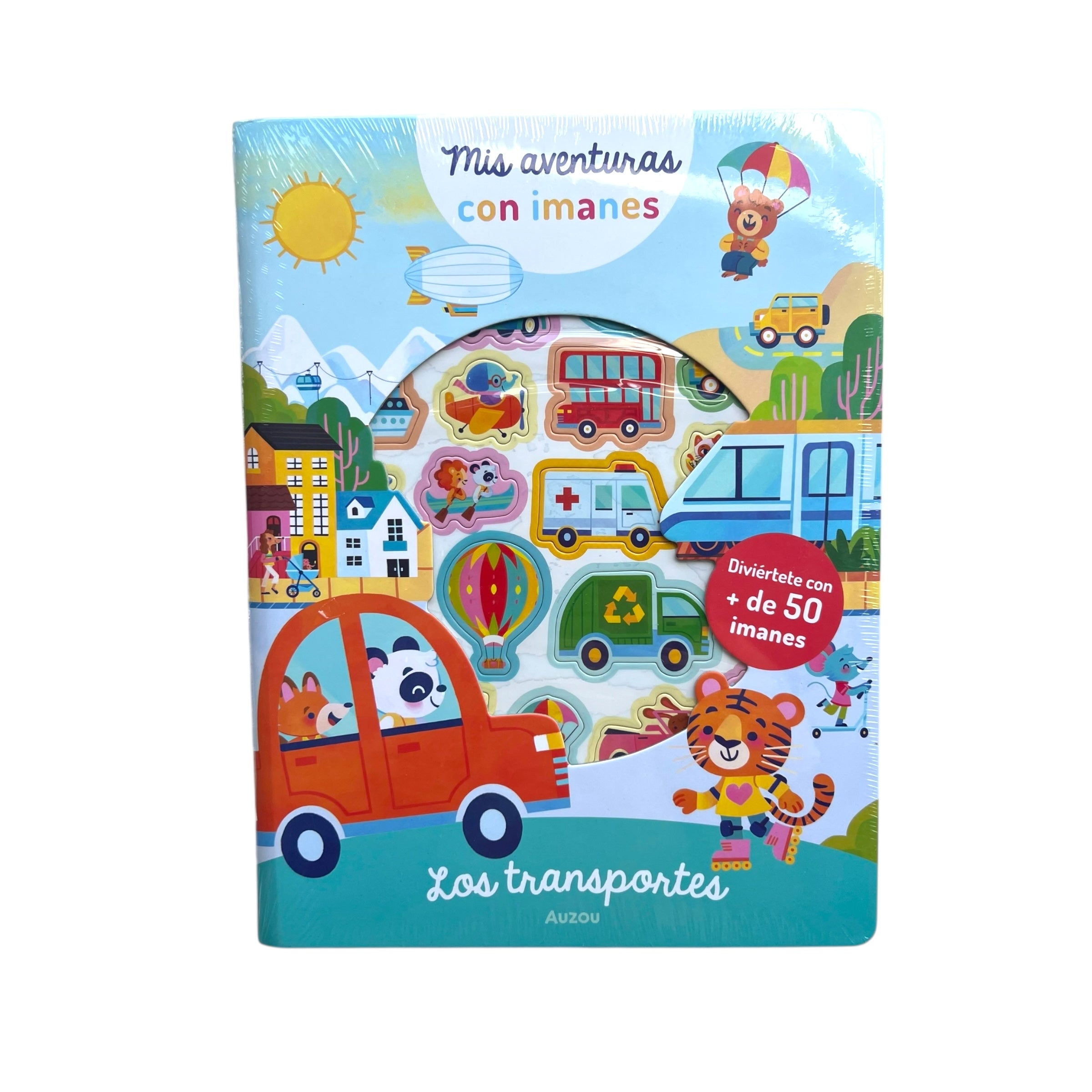 Libro interactivo de imanes - Los transportes