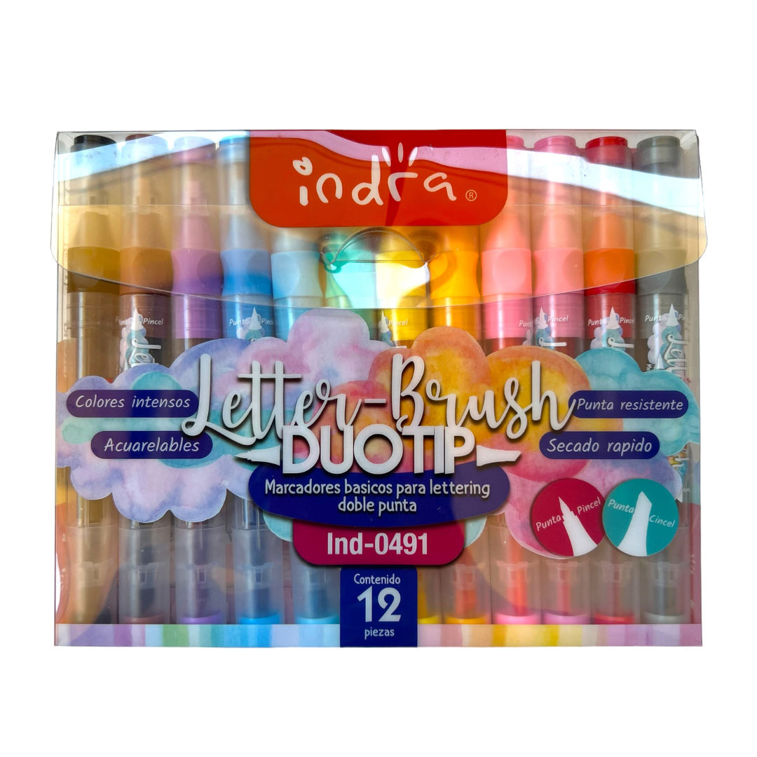 Marcadores para Lettering - DuoTip - Letter Brush
