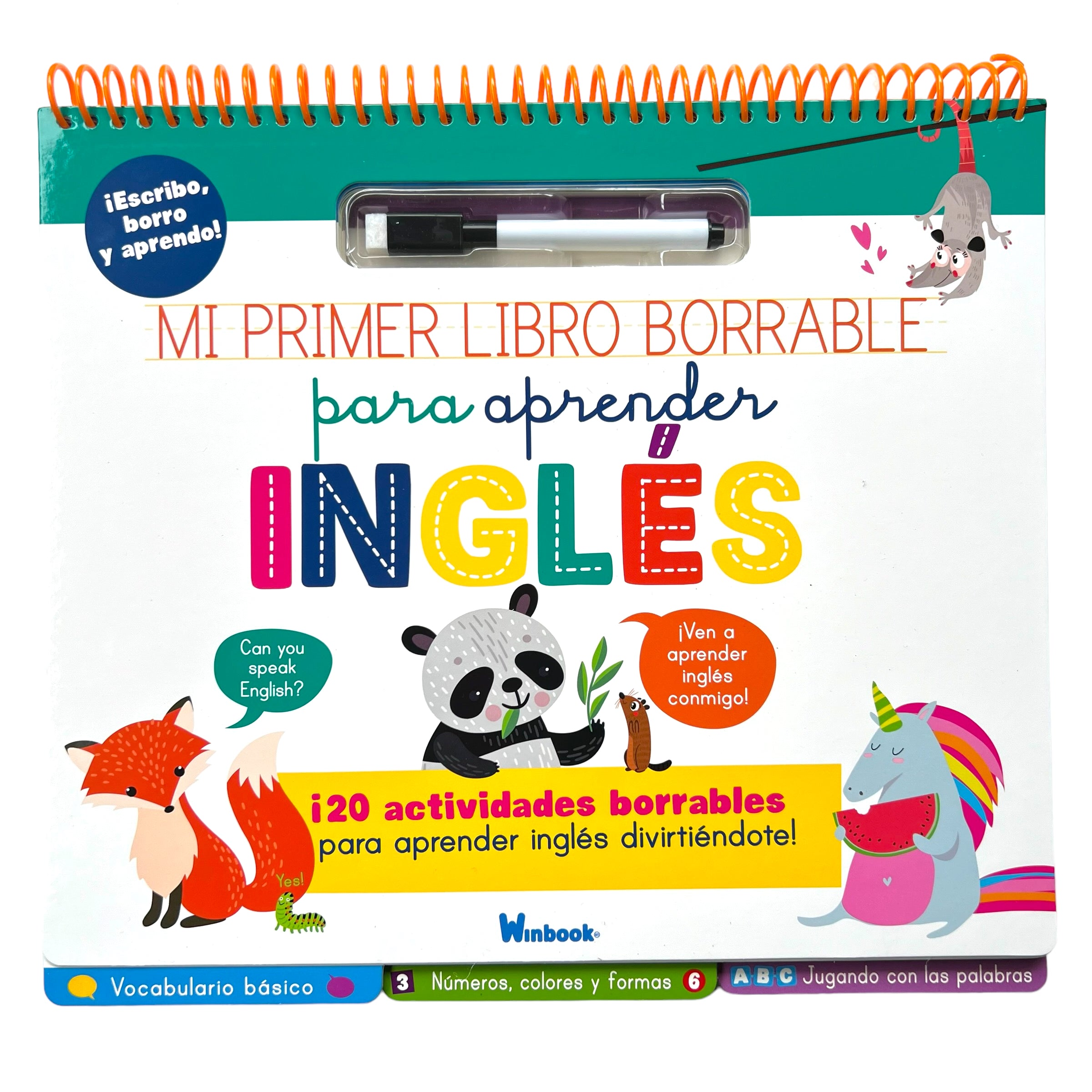 Libro Mi primer libro borrable para aprender inglés