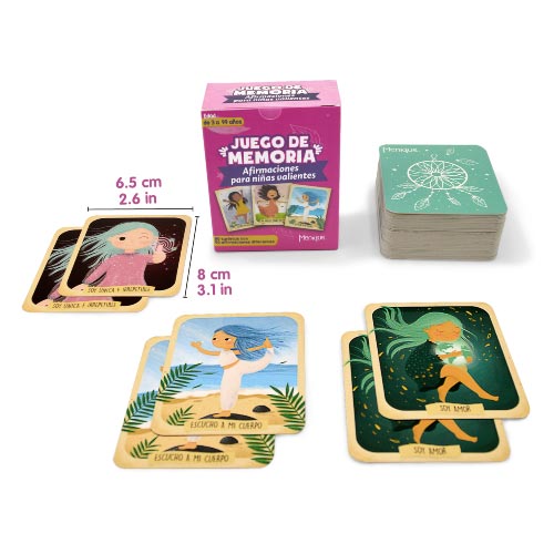 Brilla Afirmaciones para niñas - Juego de memoria