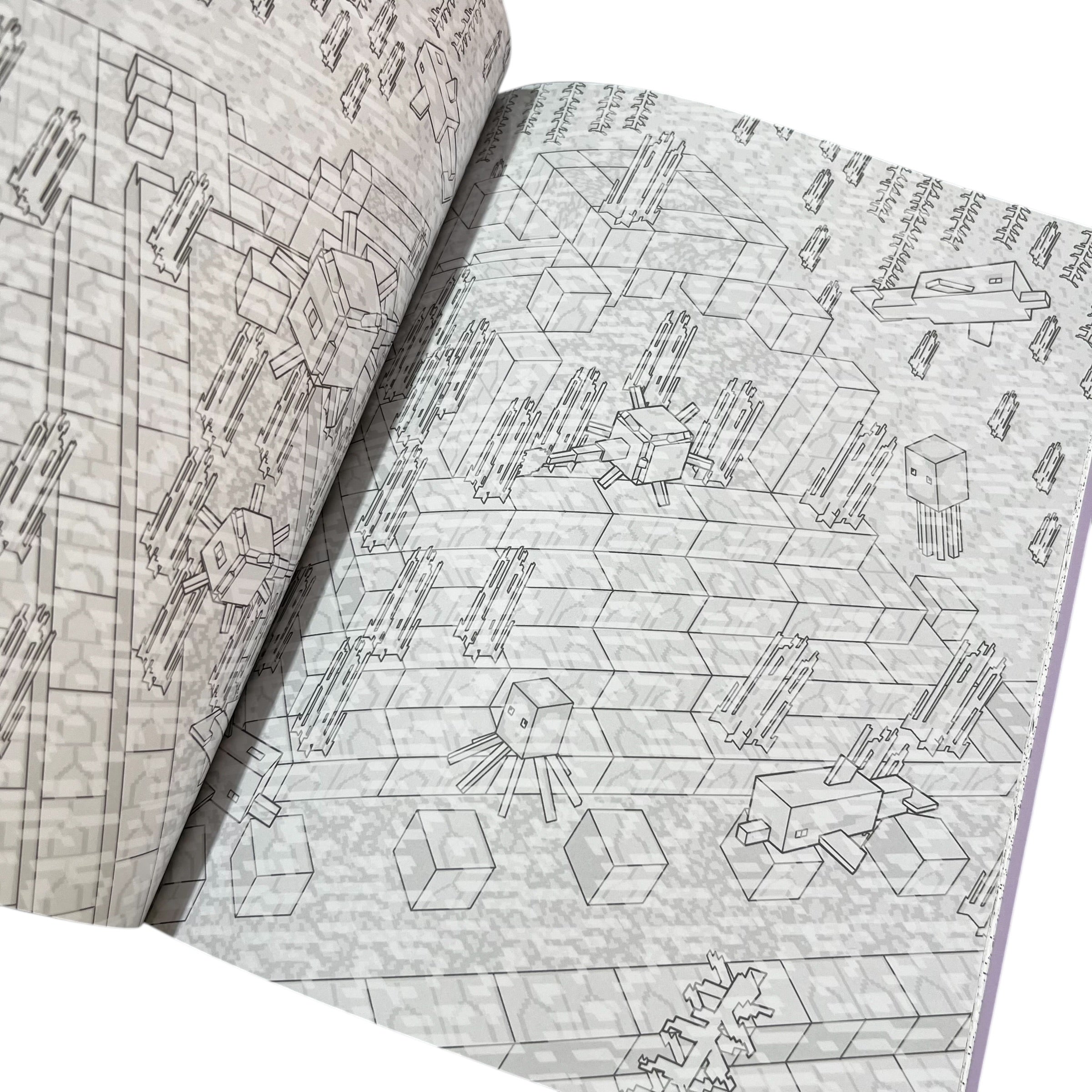 Libro para colorear Minecraft modo supervivencia