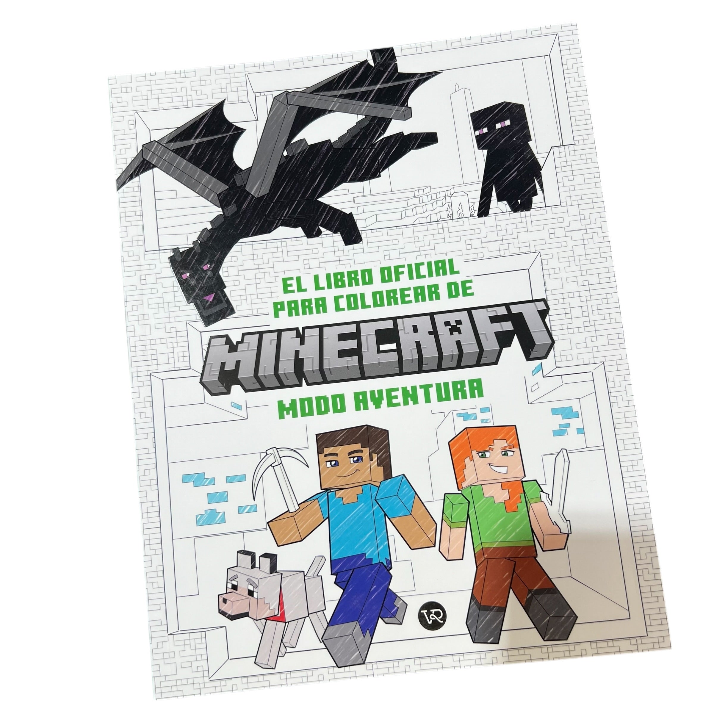 Libro para colorear Minecraft modo aventura