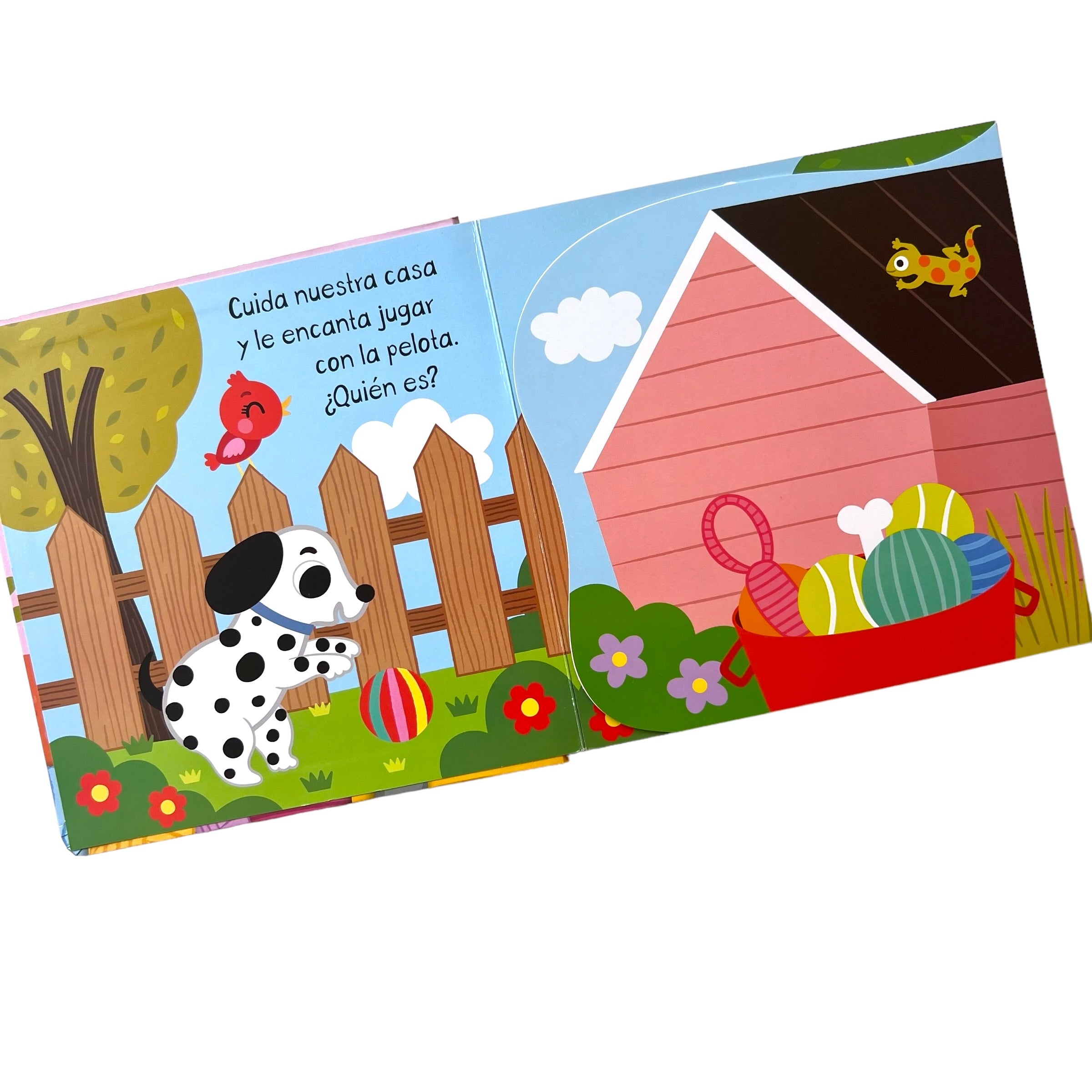 Libro Pop up con ventanas mascotas