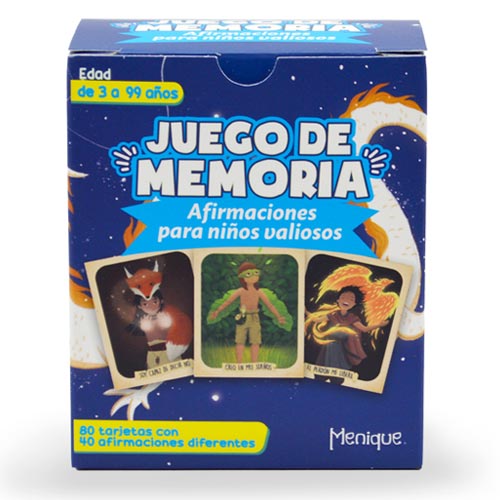 Brilla, Afirmaciones para Niños Valiosos - Juego de memoria