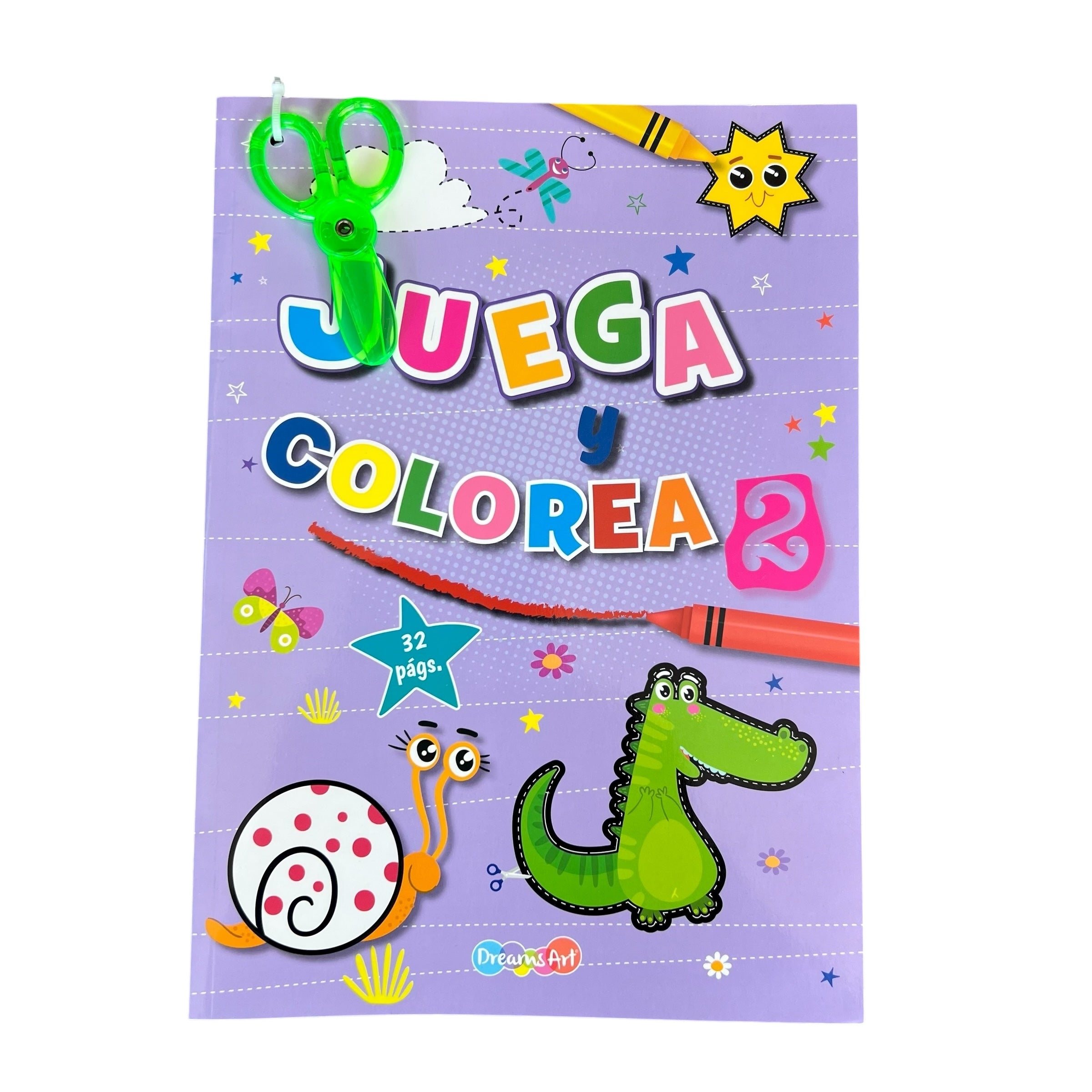 Libro juega, colorea y recorta con tijeras