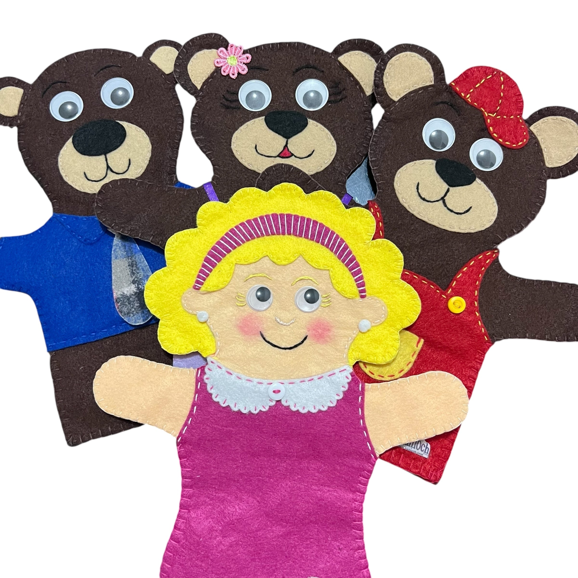 Títere del cuento Ricitos de oro