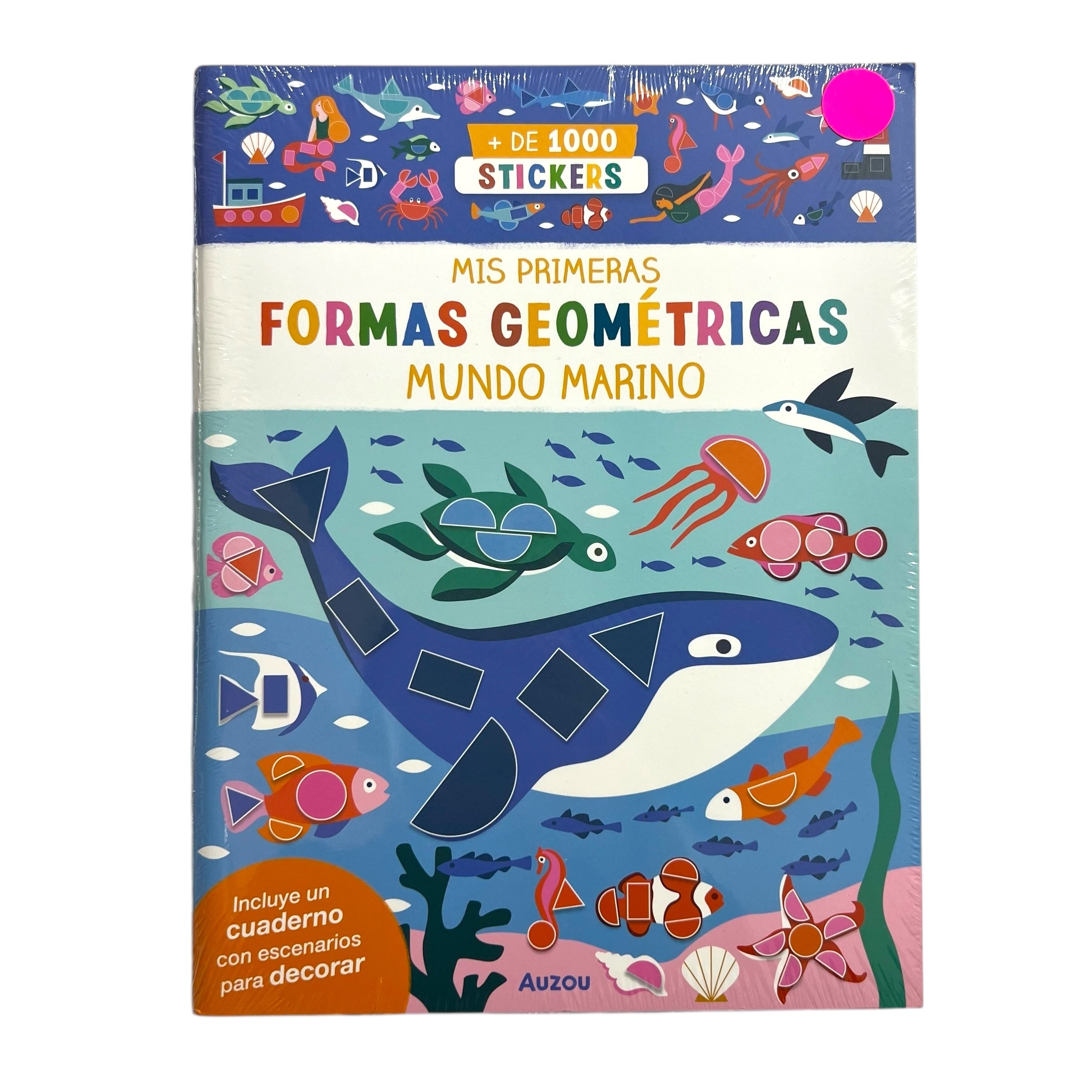 Libro de stickers - Mis primeras formas geométricas Mundo Marino