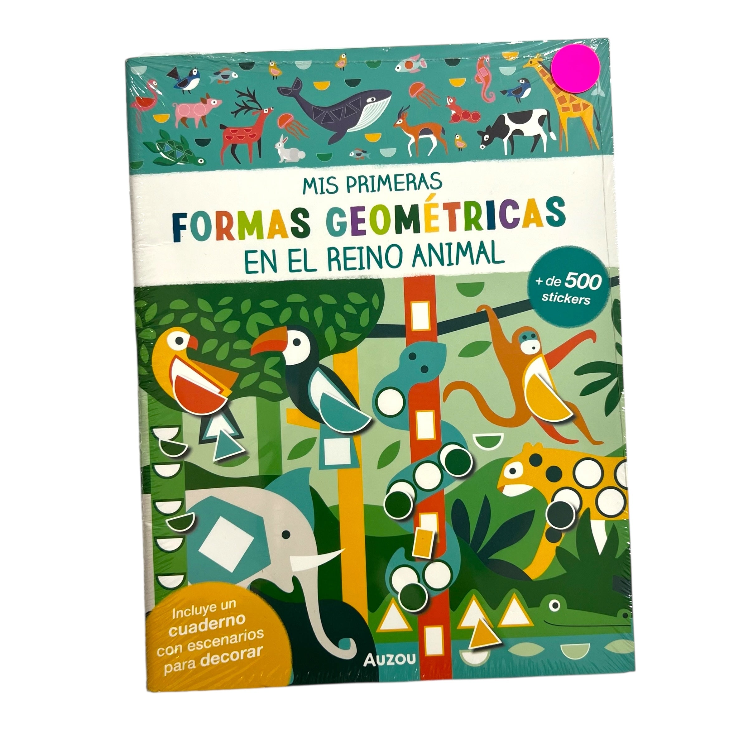 Libro de stickers - Mis primeras formas geométricas en el reino animal