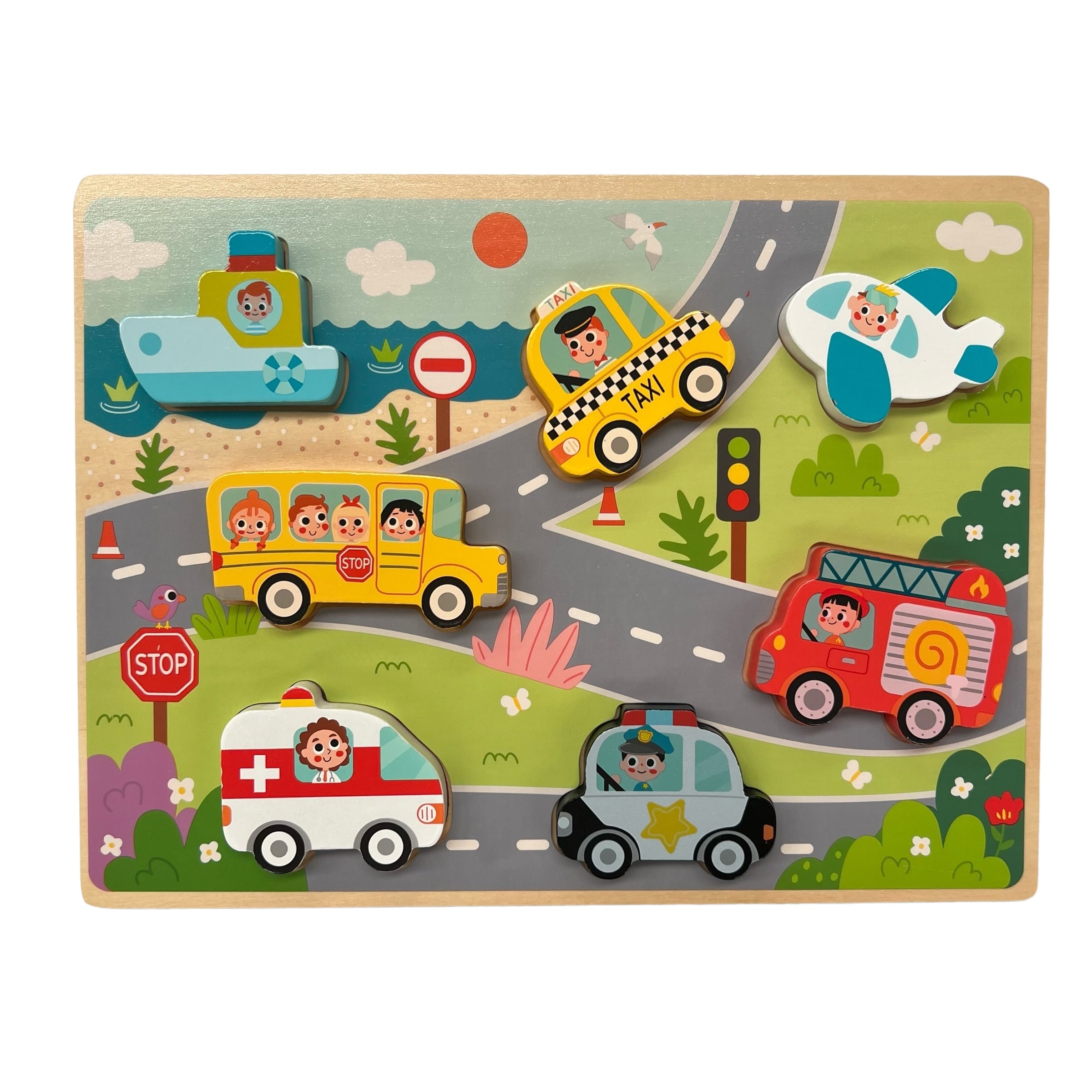 ROMPECABEZAS CHUNKY TRANSPORTES - TOOKY TOY