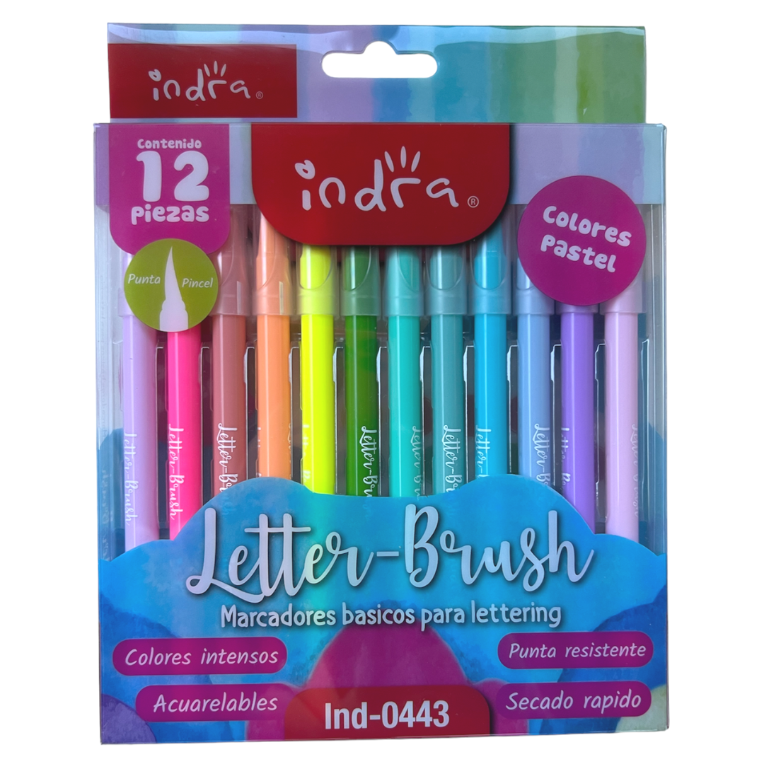 Marcadores para Lettering 12 Piezas - Letter Brush